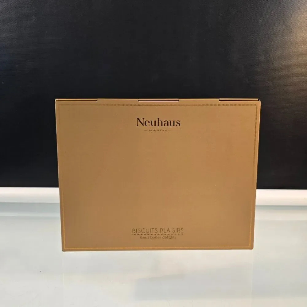Neuhaus Brussels Biscuits Plaisirs Empty Metal Box 9 X 7 X 1.5 Butter Delights